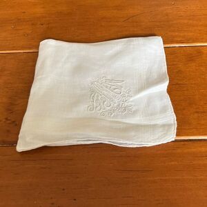Vintage Monogrammed Hankie Handkerchief